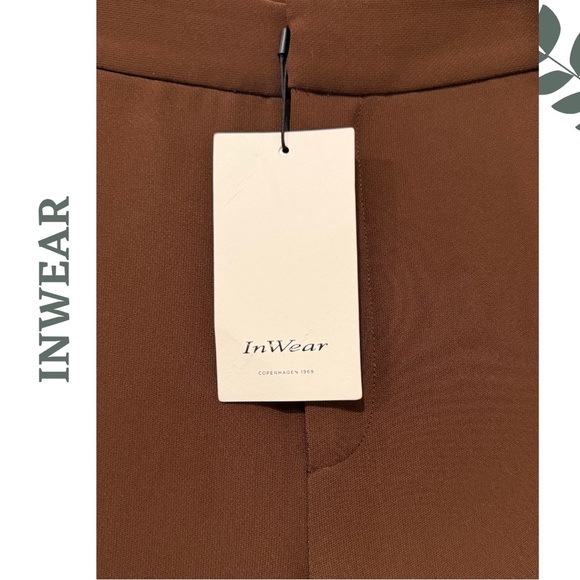 InWear Copenhagen Brown bootcut Trousers – NWT Size: 6 Euro 38 - Picture 8 of 9
